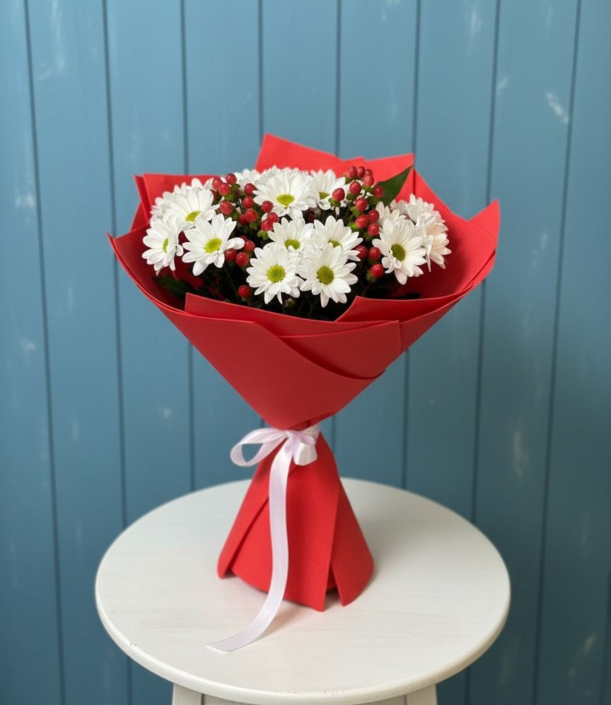 Букет цветов из: Хризантемы в Заюково