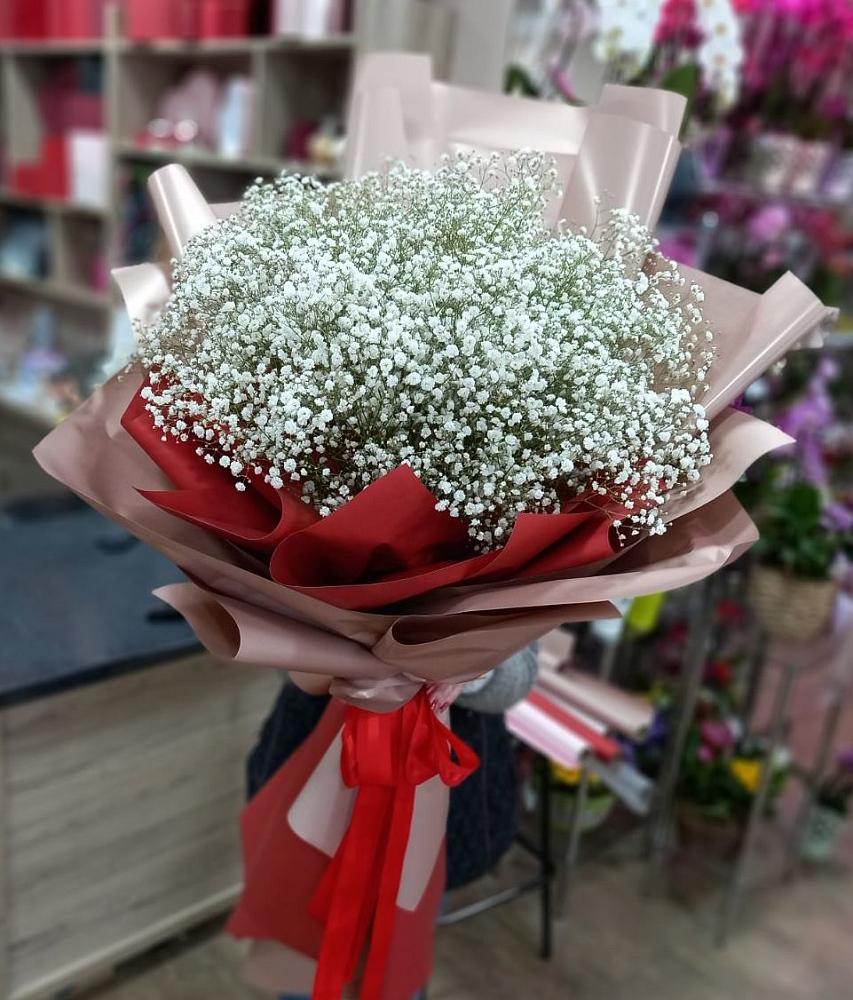 Букет Белые хлопья в Заюково Букет цветов из: Гипсофила в Заюково
