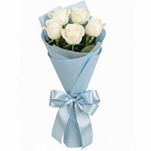 Букет 5 Белых роз Проуд #REPLACE_PRED# Заюково