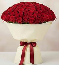 Букет 101 Красная роза Милано в Заюково