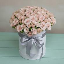 Цветочная композиция из Розы в шляпной коробке #REPLACE_PRED# Заюково