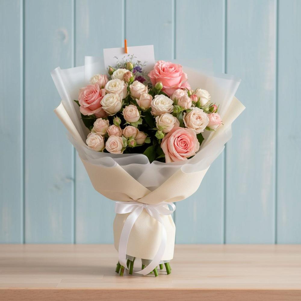 Букет цветов из: Розы в Заюково