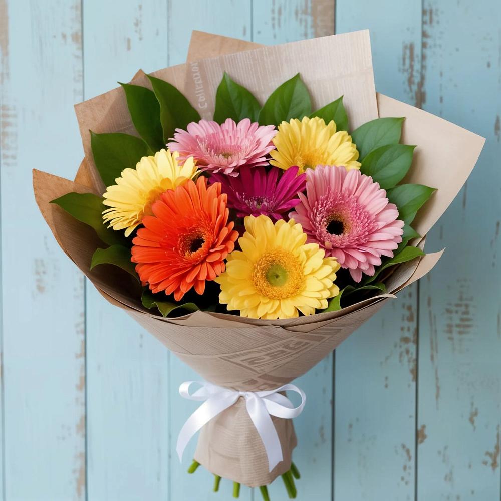 Букет цветов из: Герберы в Заюково