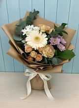 Букет цветов из:  Герберы и Хризантемы в Заюково