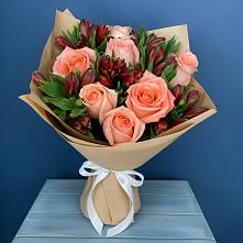 Букет цветов из:  Розы и Альстромерии #REPLACE_PRED# Заюково