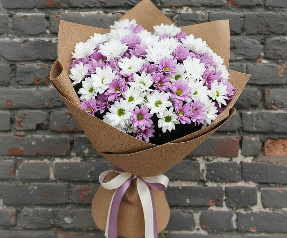 Букет цветов из: Хризантемы в Заюково