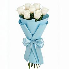 Букет 7 белых роз Проуд #REPLACE_PRED# Заюково