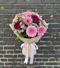Букет цветов из:  Герберы и Хризантемы #REPLACE_PRED# Заюково
