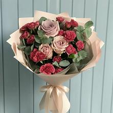 Букет цветов из:  Гвоздики и Розы в Заюково