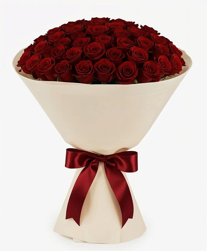 Букет 101 Бордовая роза Блэк Бакарра в Заюково