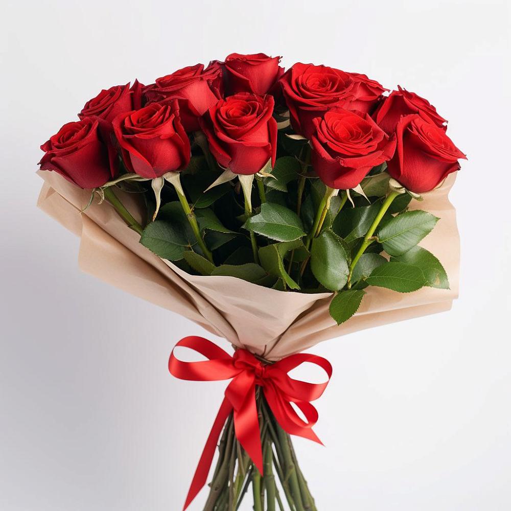 Букет 11 Красных роз Эдлесс Лав в Заюково